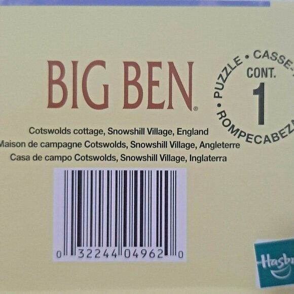 Big Ben Cotswolds Cottage Snowshill Village England 1000 Piece Jigsaw Puzzle - Picture 3 of 3